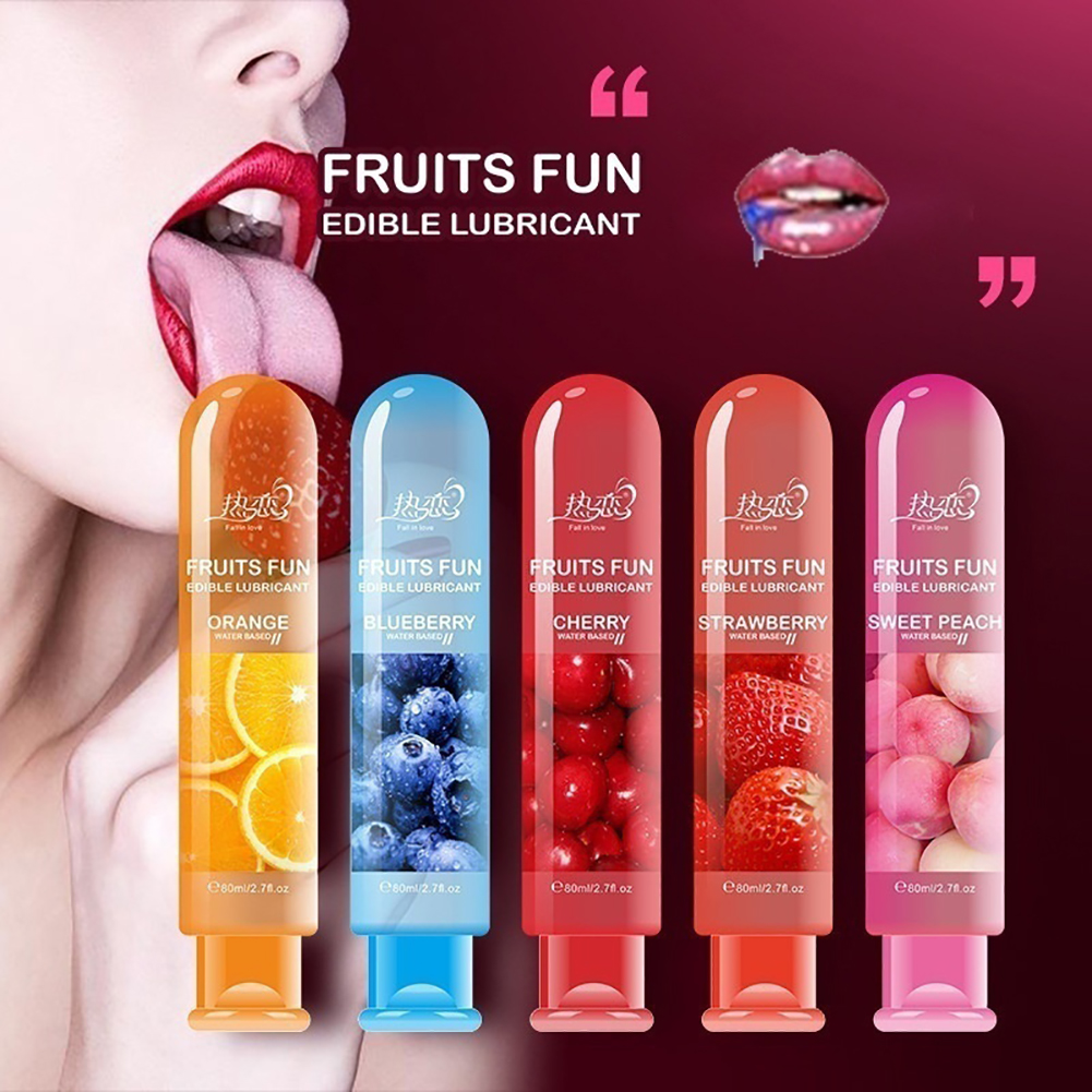 Adult Sex Body Smooth Fruity Lubricant Gel Edible Flavor Sex Health